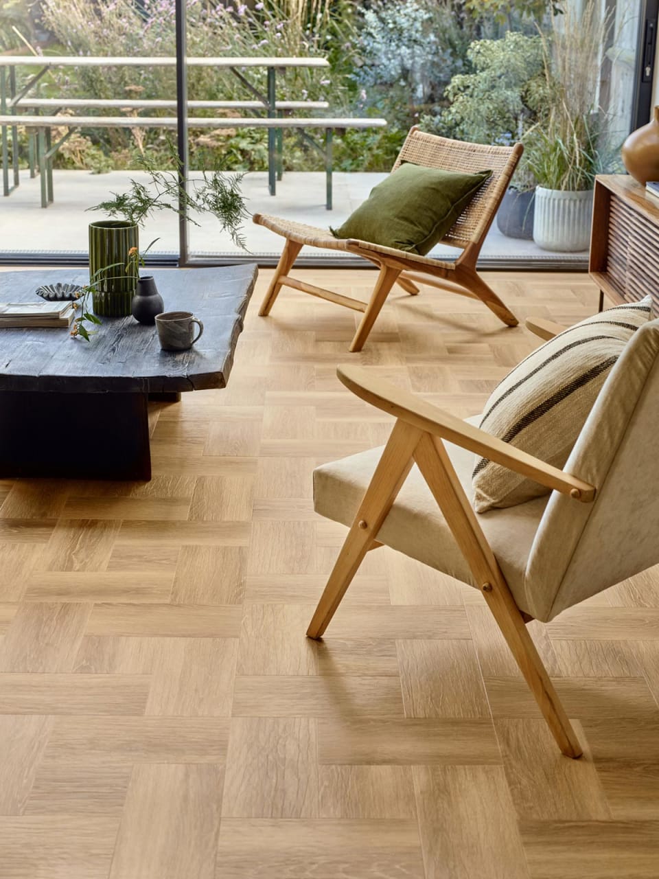 Matlo Oak in Broad Weave LVT Design flooring by Amtico
